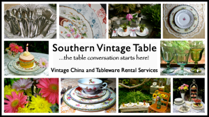 Southern Vintage Table Vintage China Rental NC