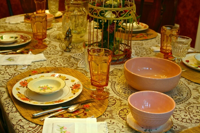 Southern Vintage Table Vintage China Rental NC