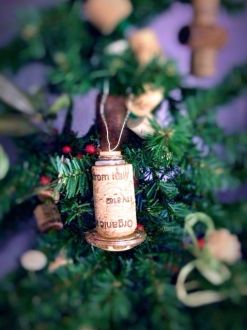 wine cork ornament